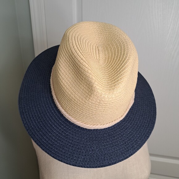 Blue and Straw Nautical Rope Hat main image 5